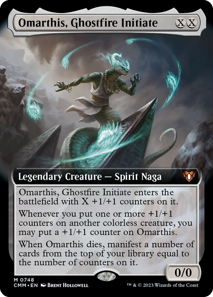 Omarthis, Ghostfire Initiate (Extended Art) (CMM-748) - Commander Masters: (Extended Art)
