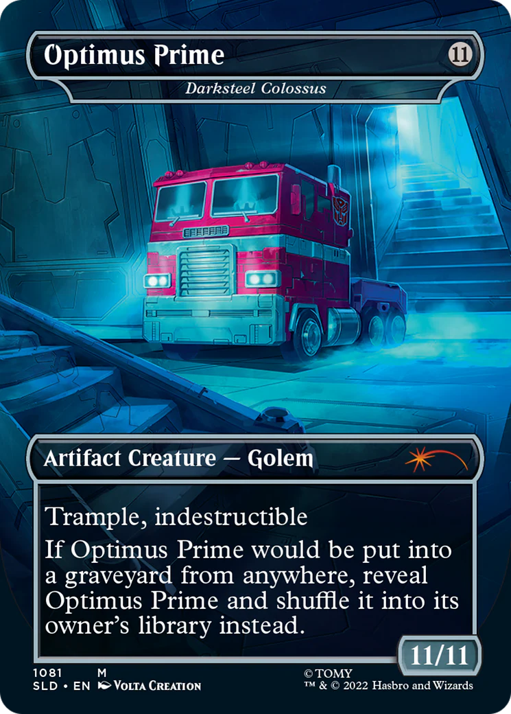 Optimus Prime - Darksteel Colossus (SLD-1081) - Secret Lair Drop (Borderless) - Image 2