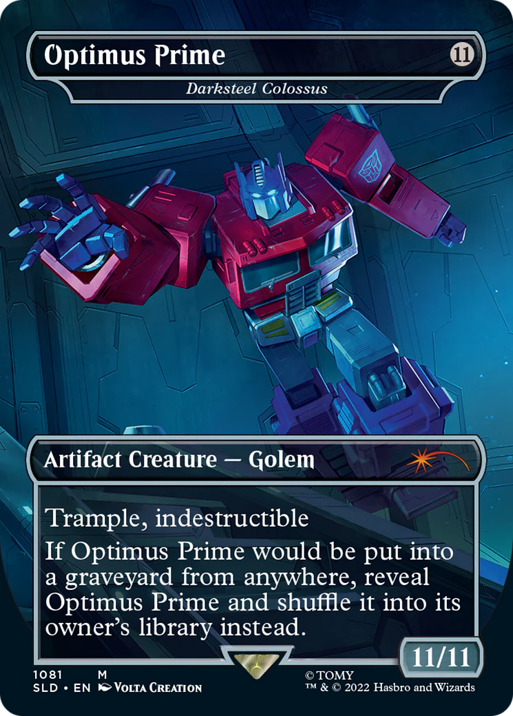 Optimus Prime - Darksteel Colossus (SLD-1081) - Secret Lair Drop (Borderless) Foil - Image 3