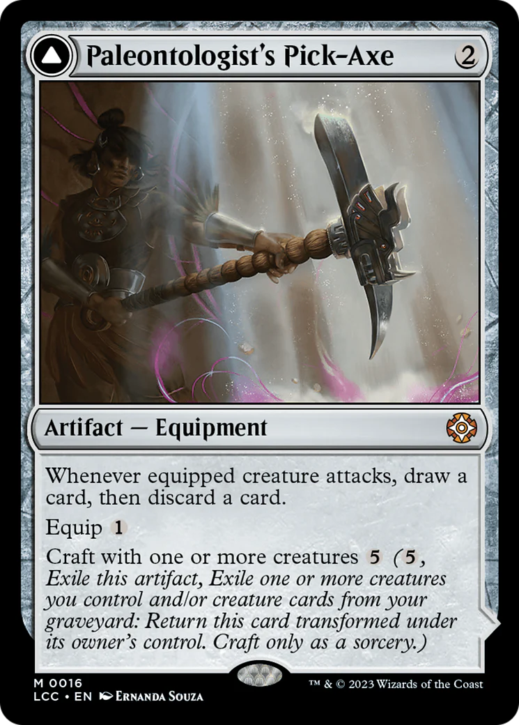 Paleontologist's Pick-Axe (LCC-016) - The Lost Caverns of Ixalan Commander Foil - Image 3