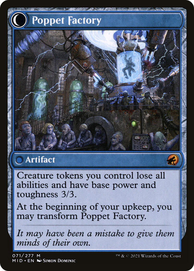Poppet Stitcher (MID-071) - Innistrad: Midnight Hunt: (Double Faced Transform) Foil - Image 2