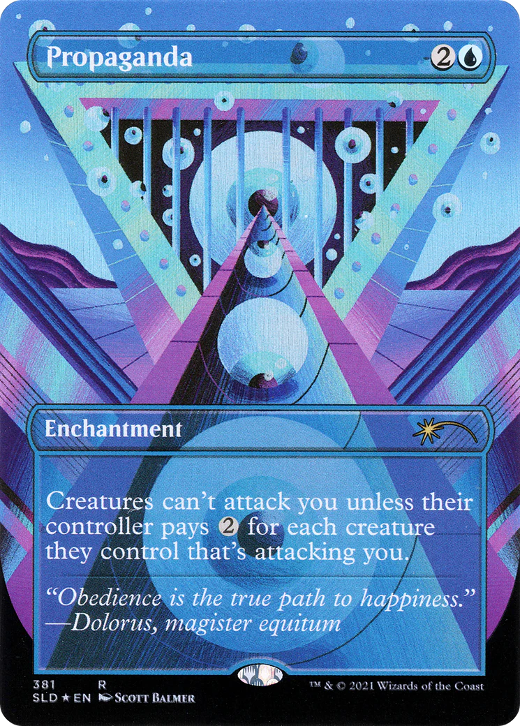 Propaganda (381) (SLD-381) - Secret Lair Drop (Borderless) Foil - Image 3