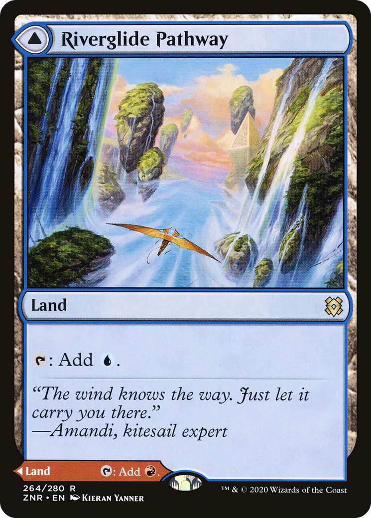 Riverglide Pathway // Lavaglide Pathway (ZNR-264) - Zendikar Rising Foil - Image 4