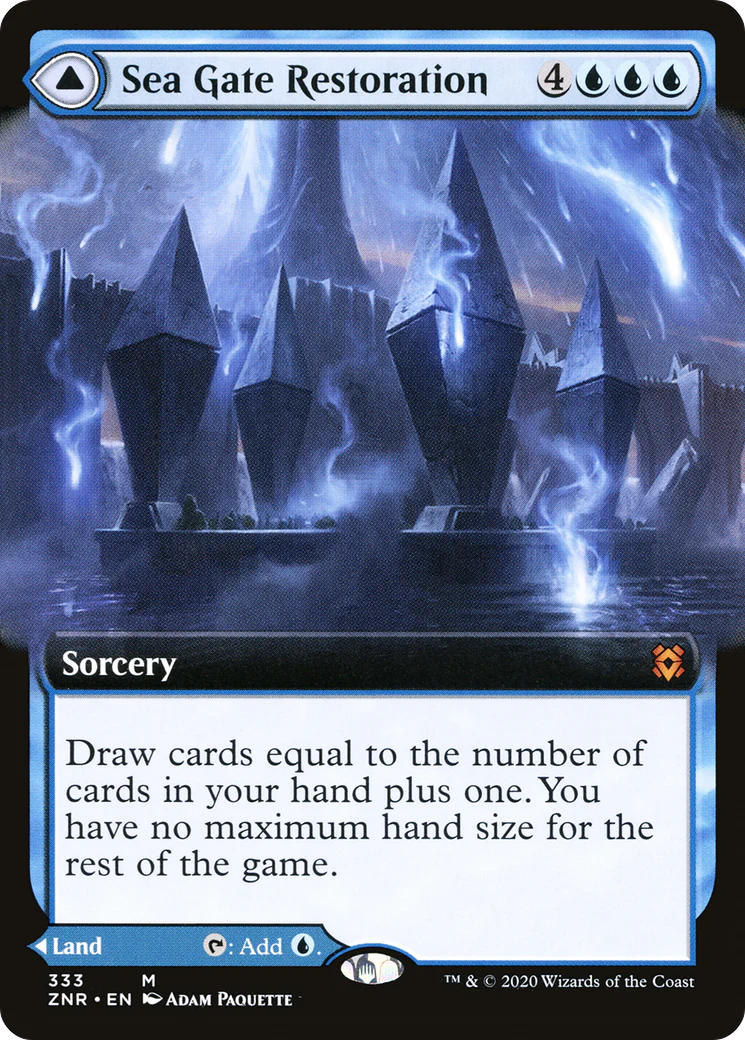 Sea Gate Restoration (Extended Art) (ZNR-333) - Zendikar Rising: (Extended Art) Foil - Image 5