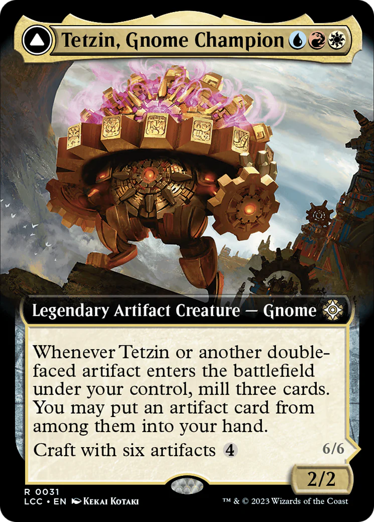 Tetzin, Gnome Champion (Extended Art) (LCC-031) - The Lost Caverns of Ixalan Commander: (Extended Art) - Image 3
