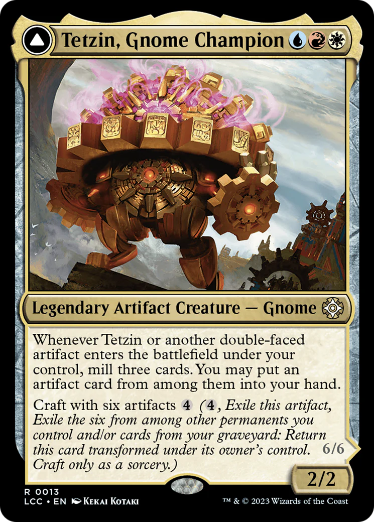 Tetzin, Gnome Champion (LCC-013) - The Lost Caverns of Ixalan Commander Foil - Image 4