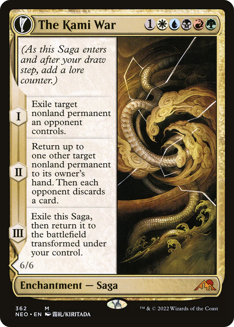 The Kami War (Showcase) (NEO-362) - Kamigawa: Neon Dynasty: (Showcase, fandfc) Foil - Image 3