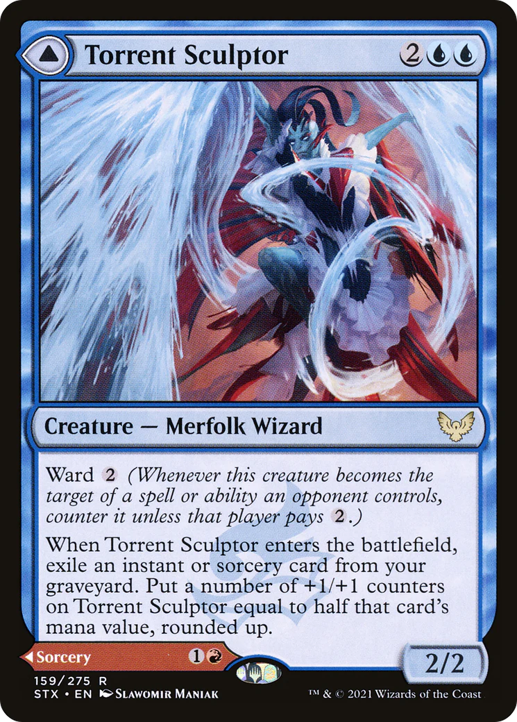 Torrent Sculptor (STX-159) - Strixhaven: School of Mages Foil - Image 3