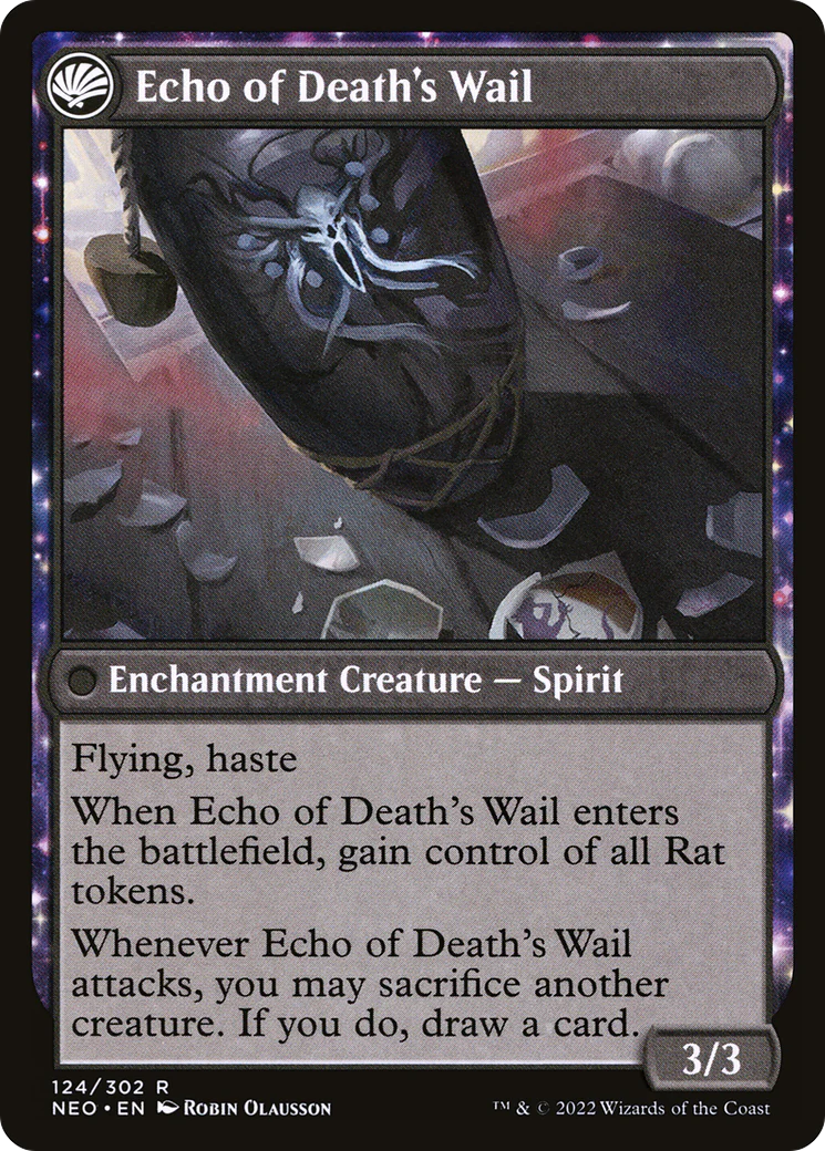 Tribute to Horobi (NEO-124) - Kamigawa: Neon Dynasty: (fandfc, enchantment) - Image 2