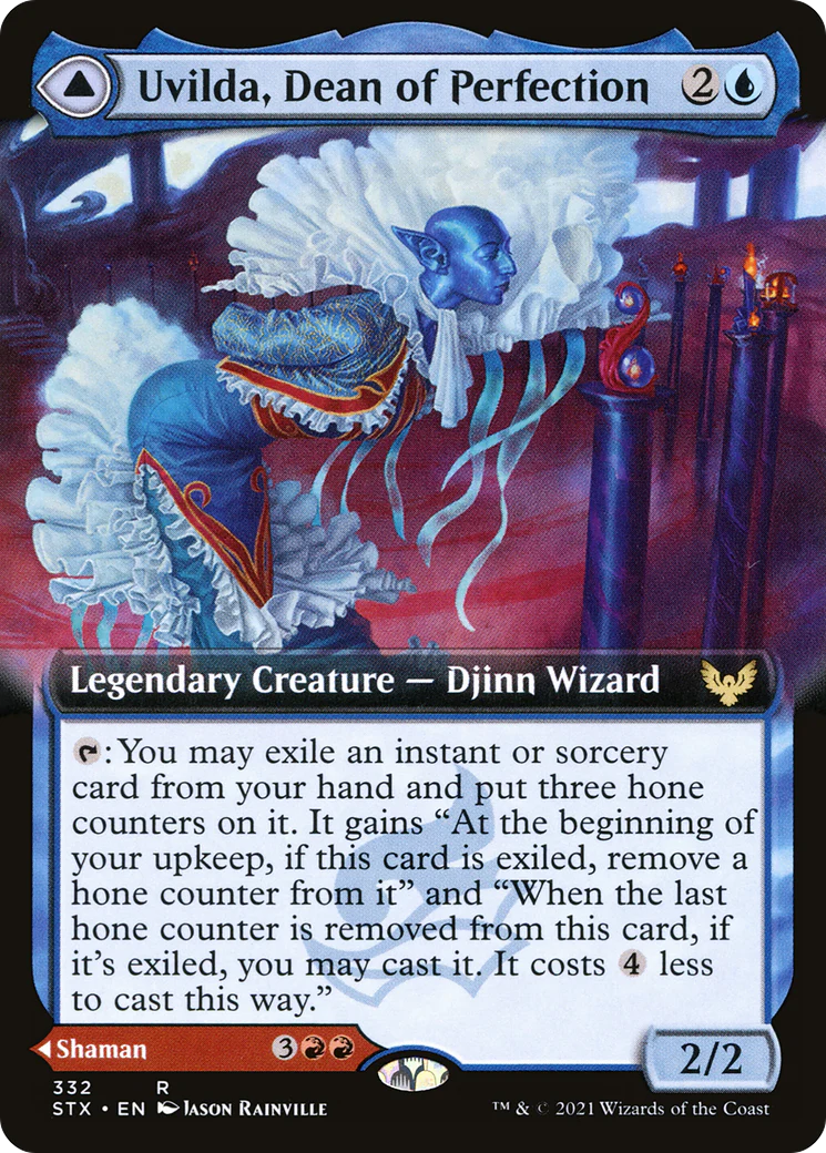 Uvilda, Dean of Perfection (Extended Art) (STX-332) - Strixhaven: School of Mages: (Extended Art) - Image 3