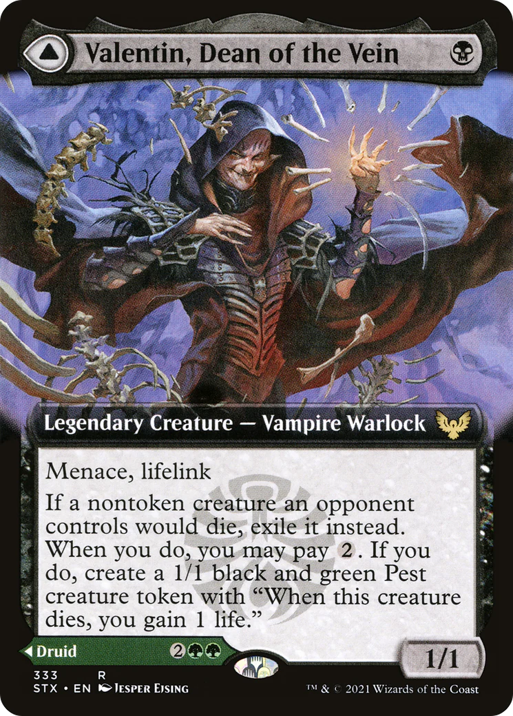 Valentin, Dean of the Vein (Extended Art) (STX-333) - Strixhaven: School of Mages: (Extended Art) - Image 3