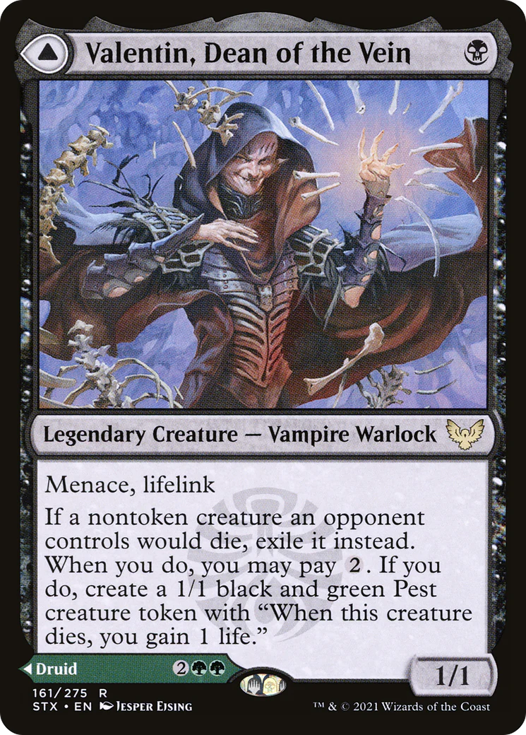 Valentin, Dean of the Vein (STX-161) - Strixhaven: School of Mages Foil - Image 3