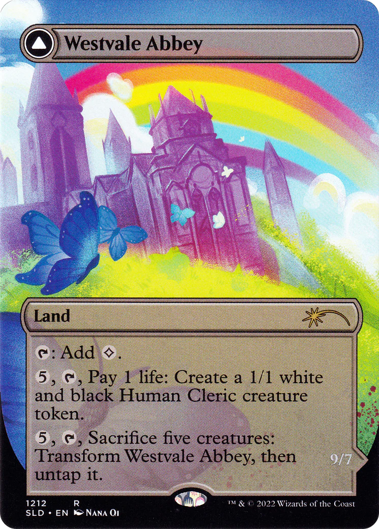 Westvale Abbey (Display Commander) - Thick Stock (SLD-1212) - Secret Lair Drop (Borderless) - Image 3