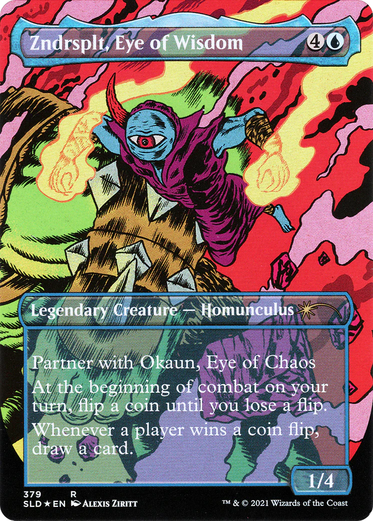 Zndrsplt, Eye of Wisdom (SLD-379) - Secret Lair Drop (Borderless) Foil - Image 2