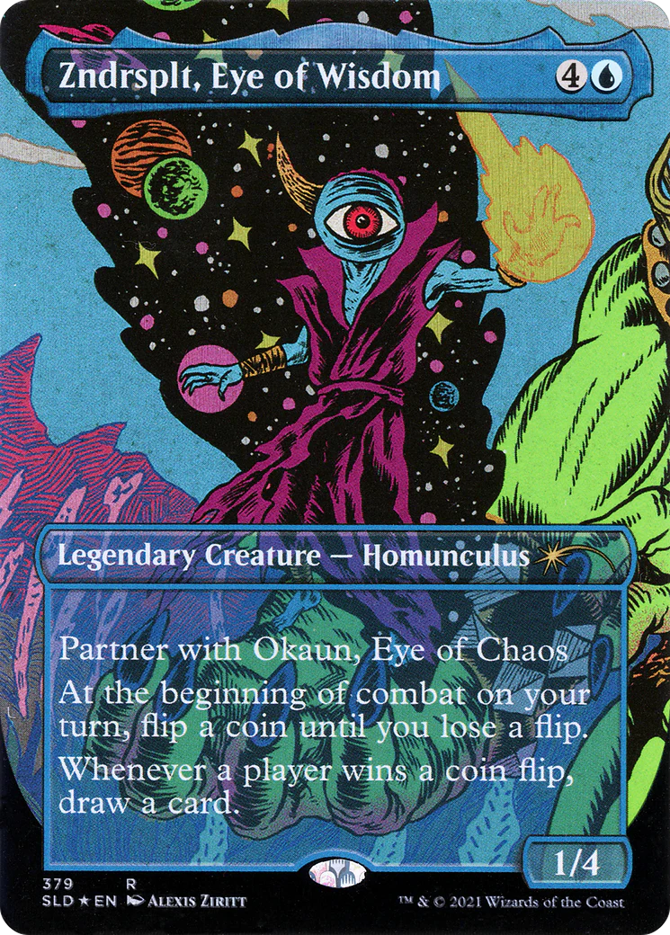 Zndrsplt, Eye of Wisdom (SLD-379) - Secret Lair Drop (Borderless) Foil - Image 3